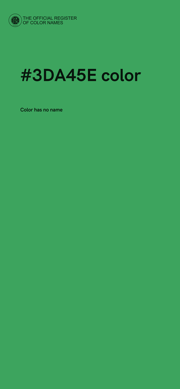 #3DA45E color image