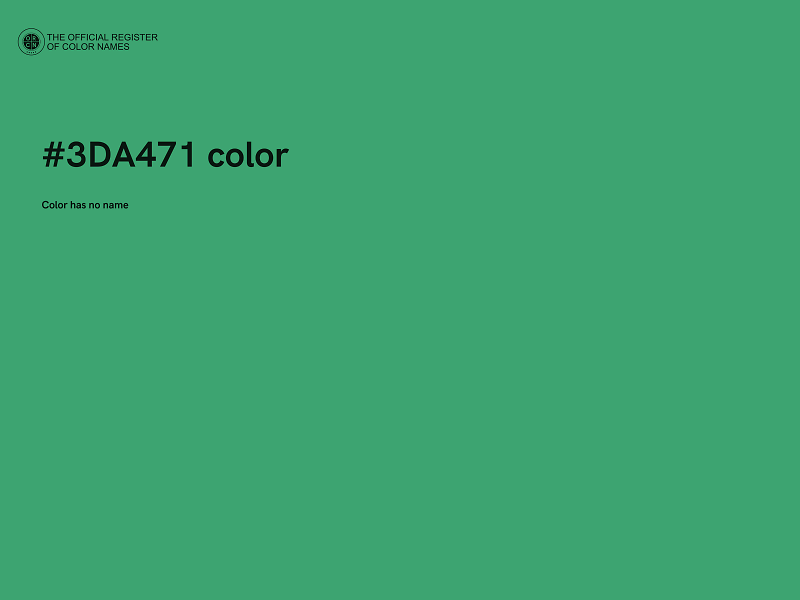 #3DA471 color image