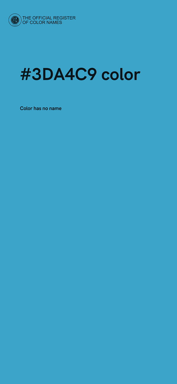 #3DA4C9 color image