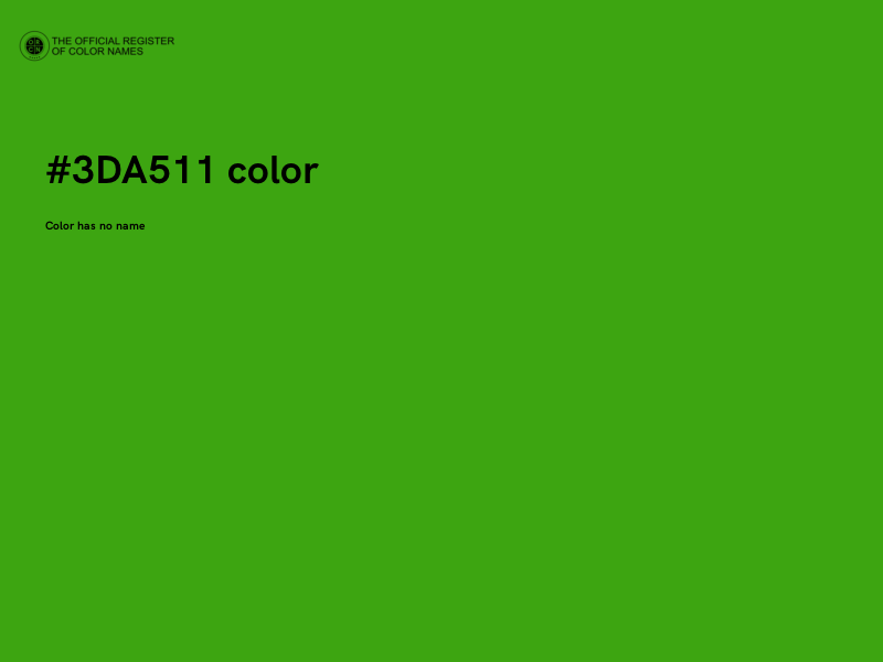 #3DA511 color image