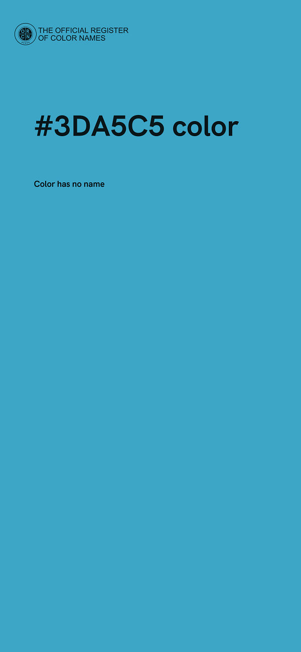 #3DA5C5 color image