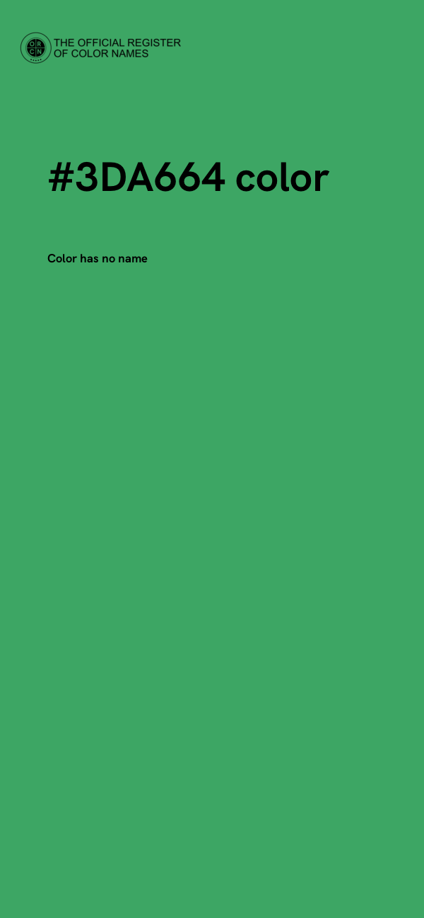 #3DA664 color image