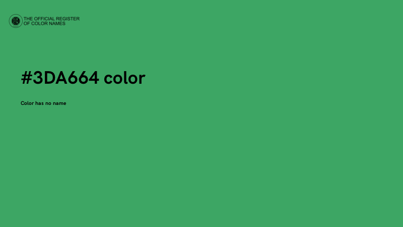 #3DA664 color image