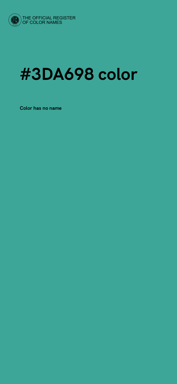 #3DA698 color image