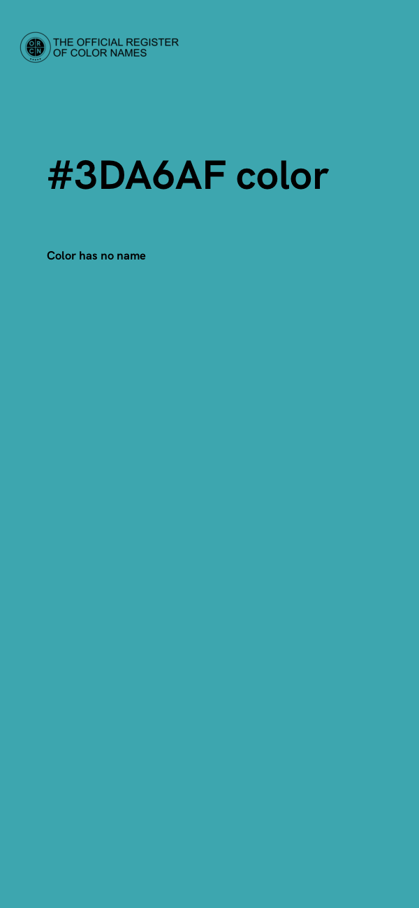 #3DA6AF color image