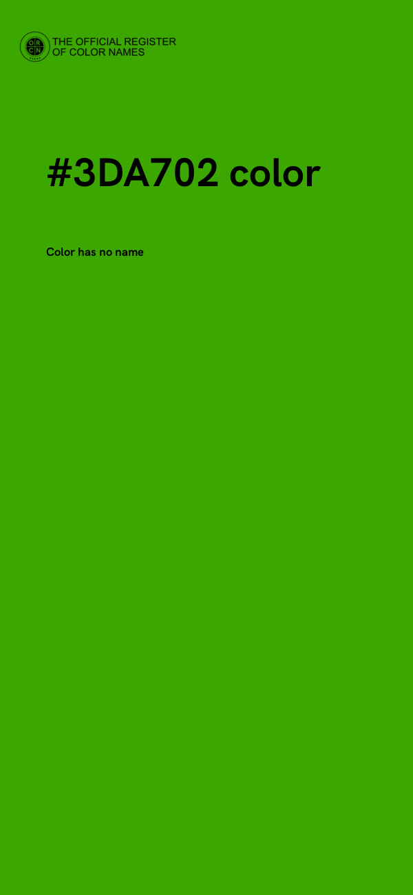 #3DA702 color image