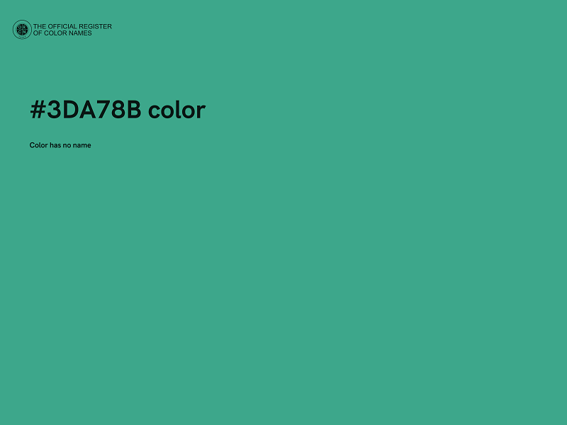 #3DA78B color image