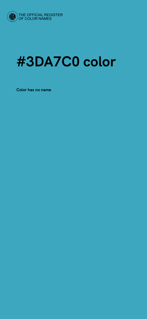 #3DA7C0 color image