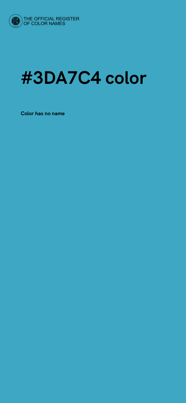 #3DA7C4 color image
