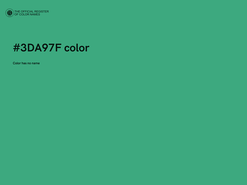 #3DA97F color image