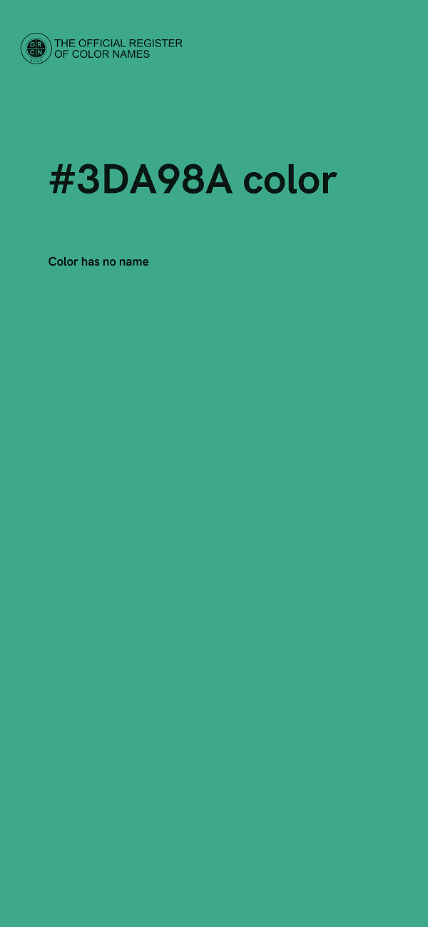 #3DA98A color image
