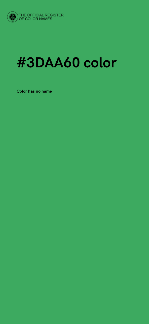 #3DAA60 color image