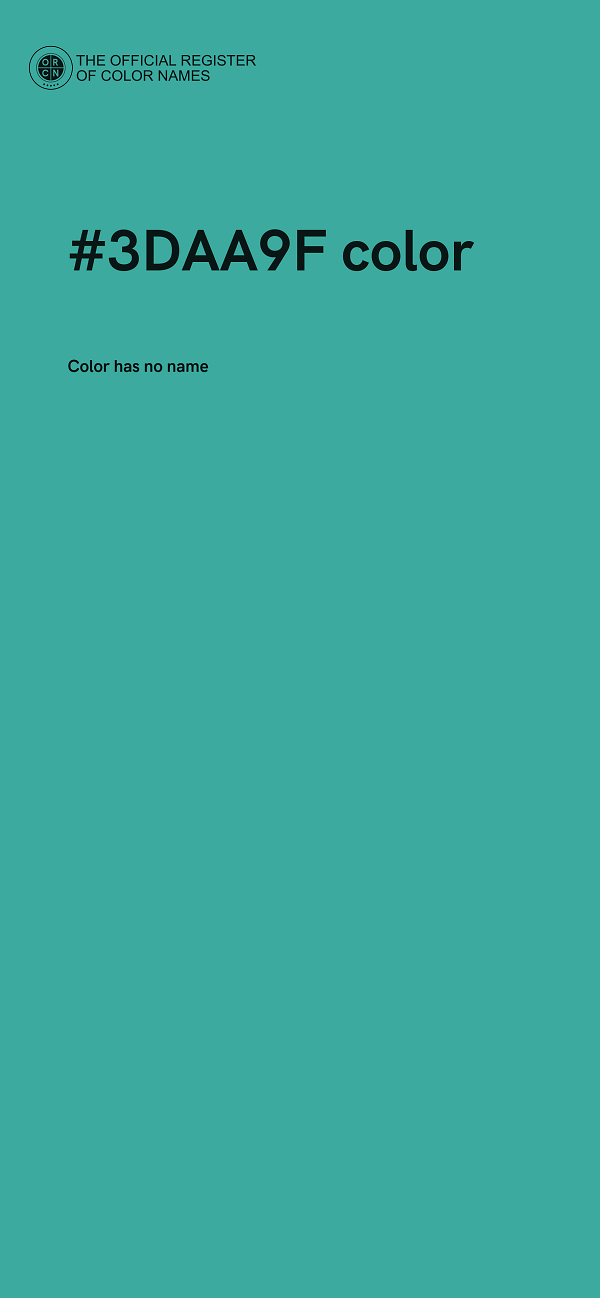 #3DAA9F color image