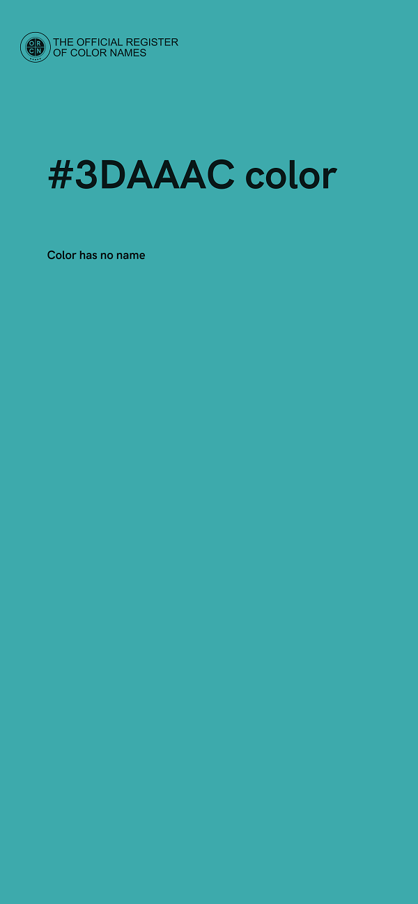 #3DAAAC color image