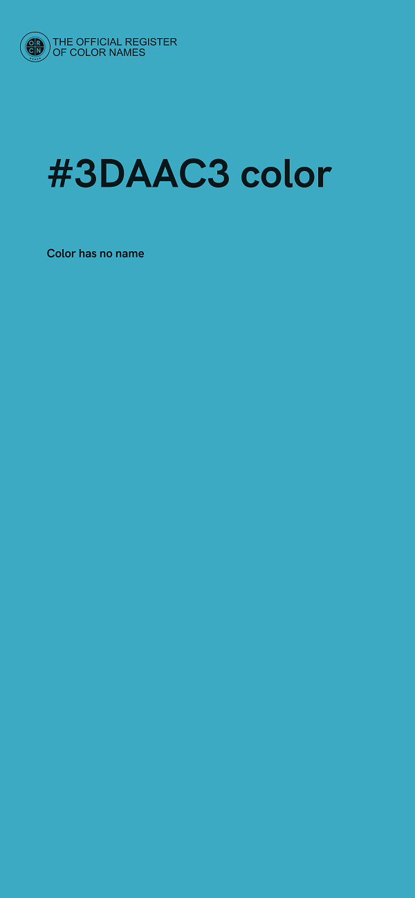 #3DAAC3 color image