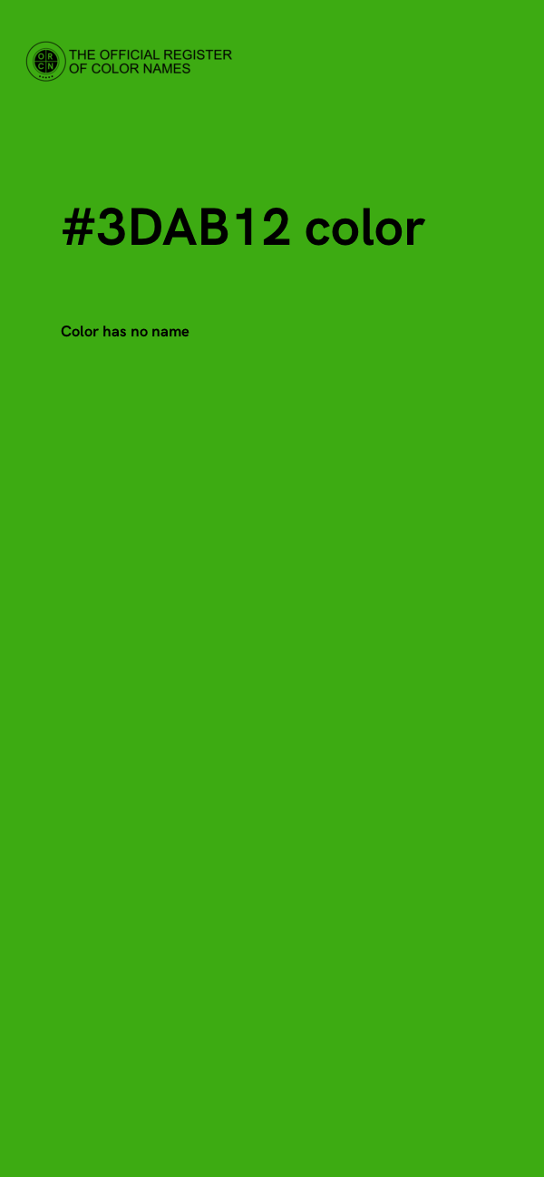 #3DAB12 color image