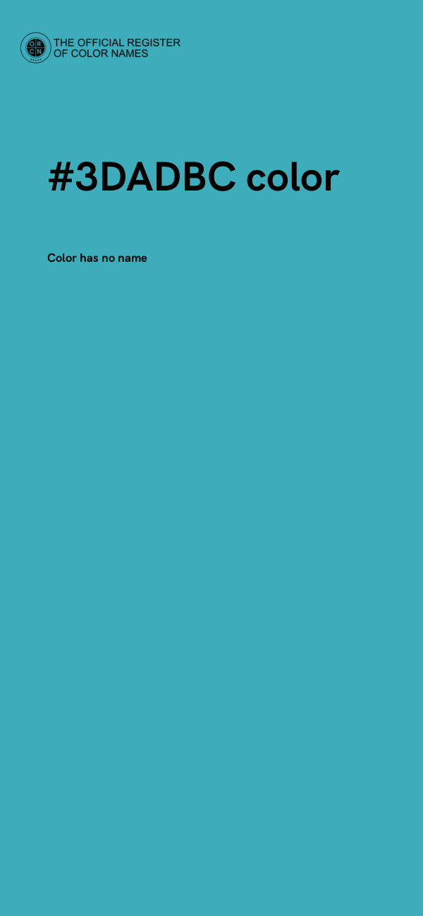 #3DADBC color image