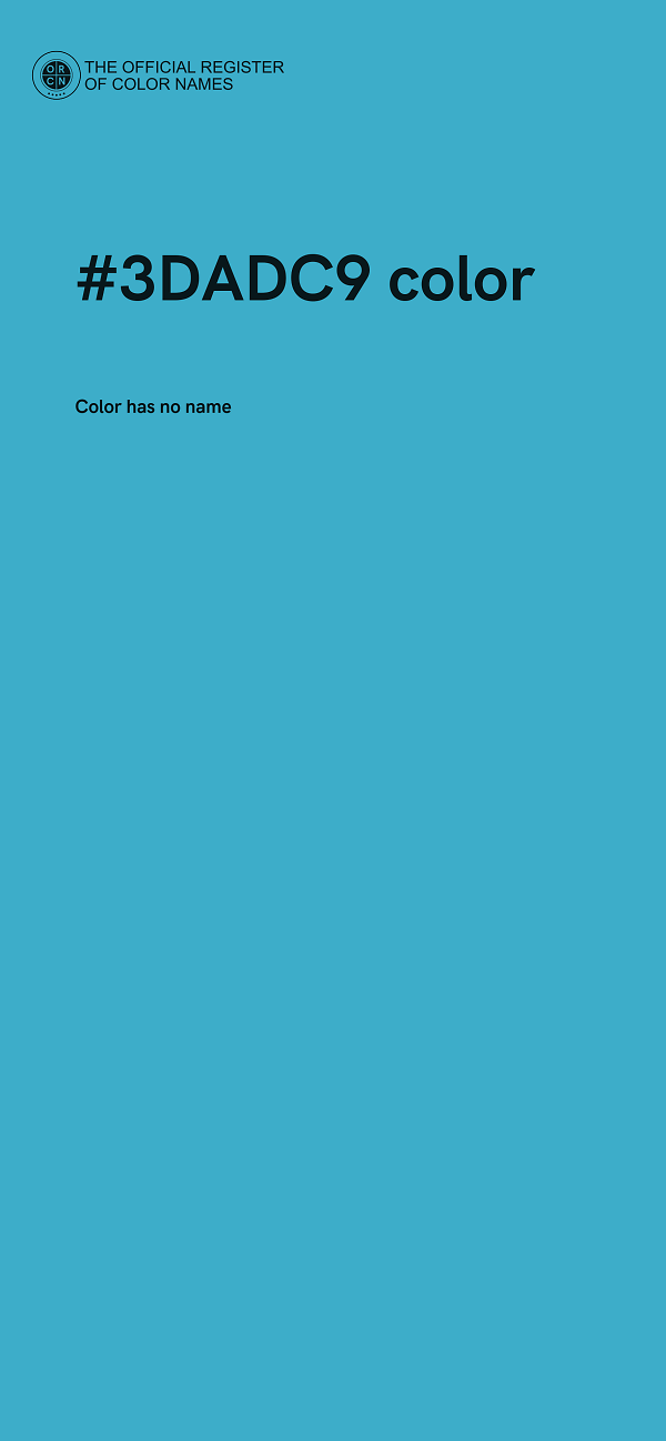 #3DADC9 color image