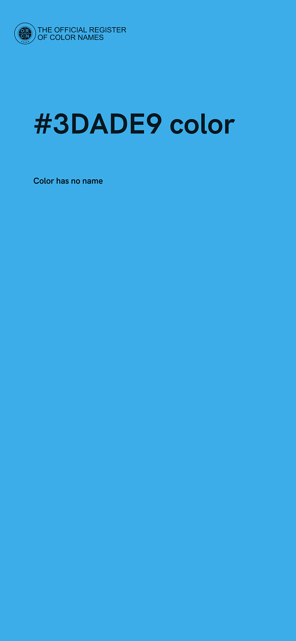 #3DADE9 color image