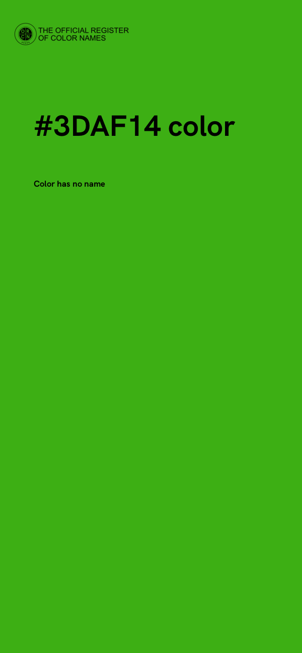 #3DAF14 color image