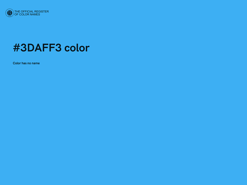 #3DAFF3 color image