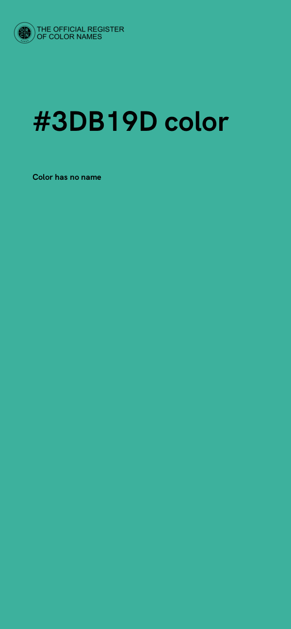 #3DB19D color image