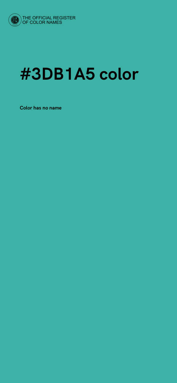 #3DB1A5 color image