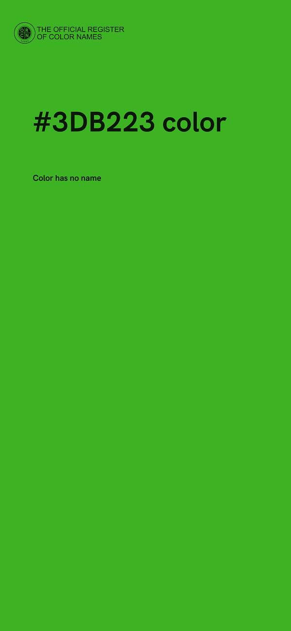 #3DB223 color image