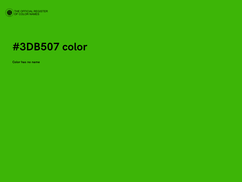 #3DB507 color image