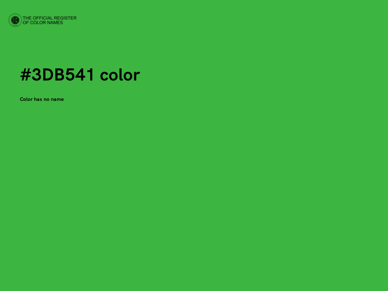 #3DB541 color image