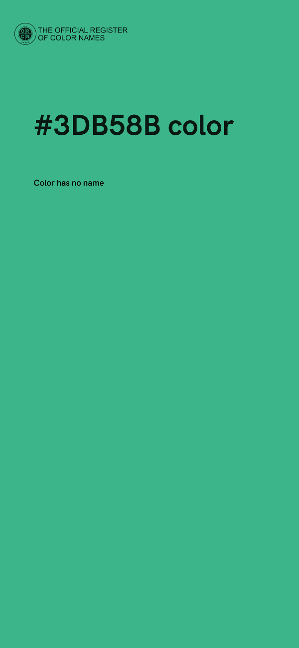 #3DB58B color image
