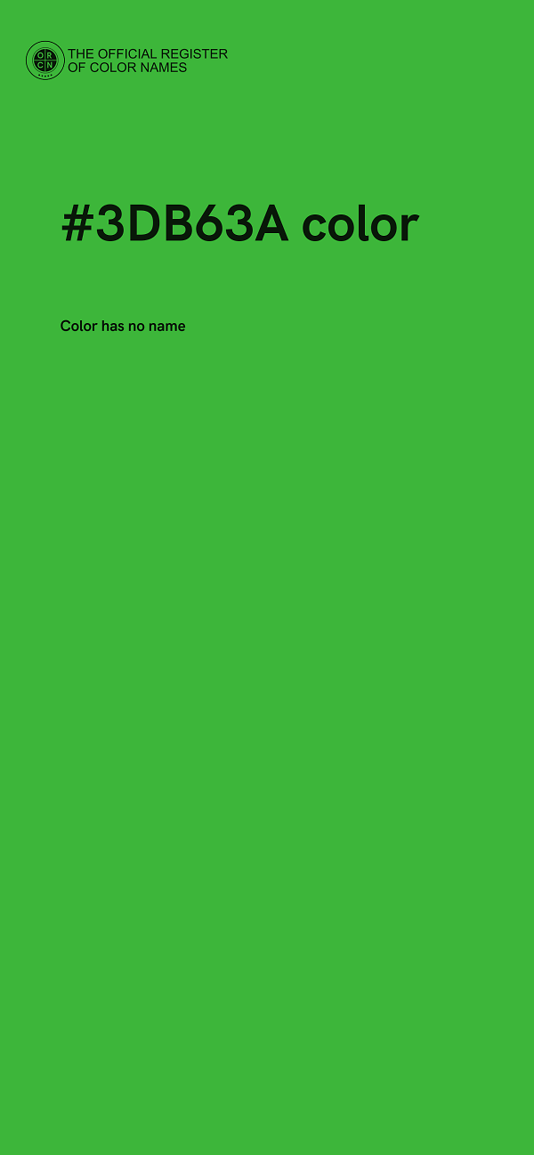 #3DB63A color image