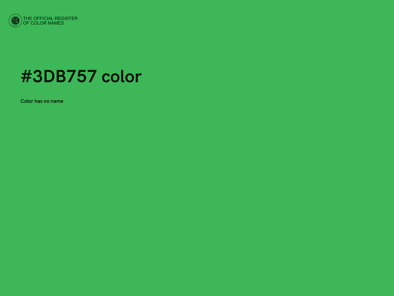 #3DB757 color image