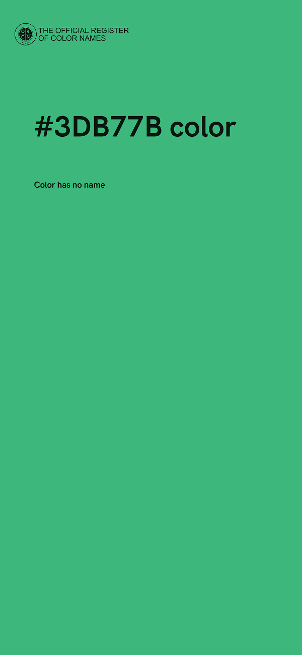 #3DB77B color image