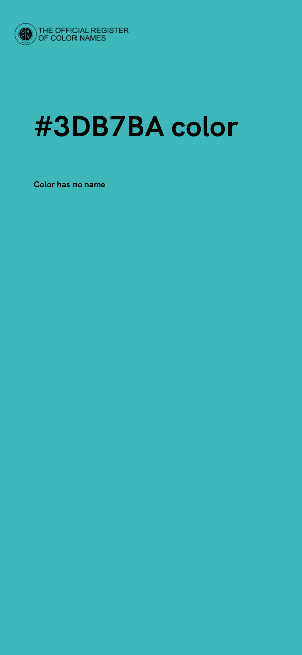 #3DB7BA color image