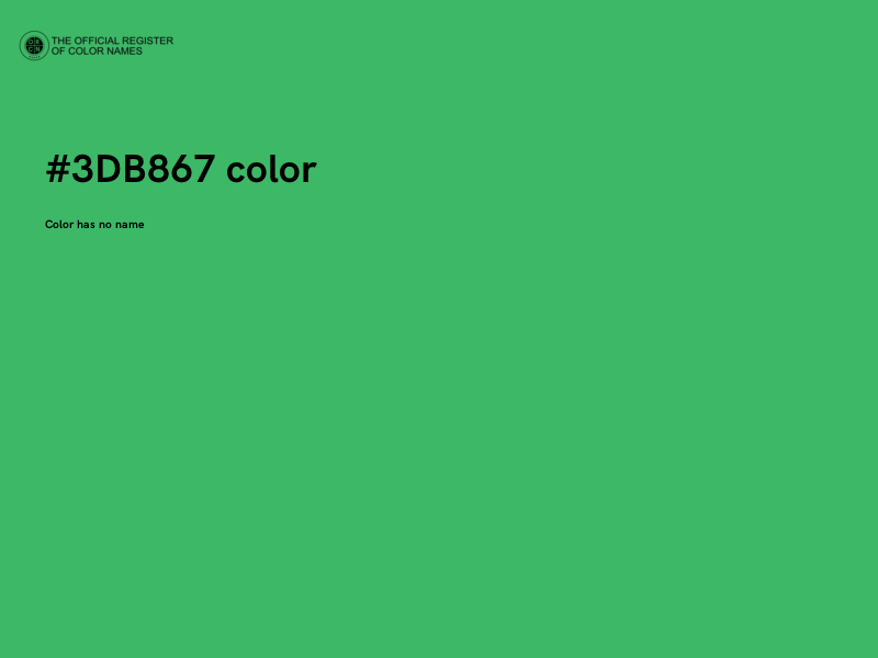 #3DB867 color image