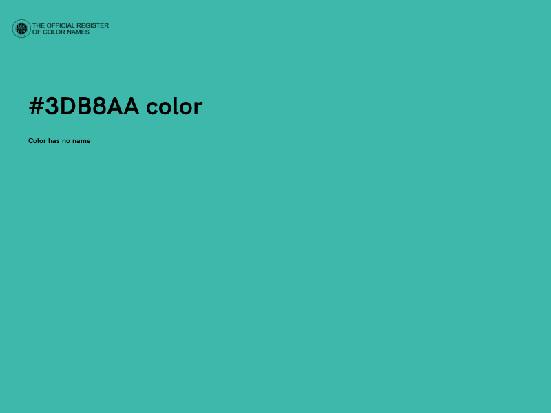 #3DB8AA color image
