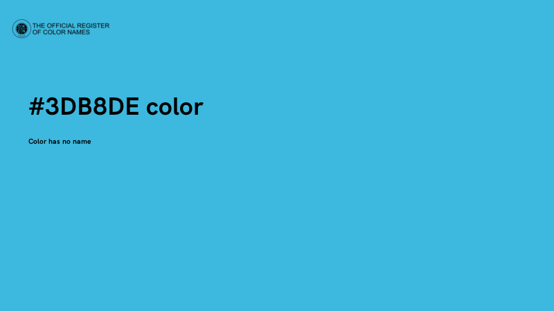 #3DB8DE color image