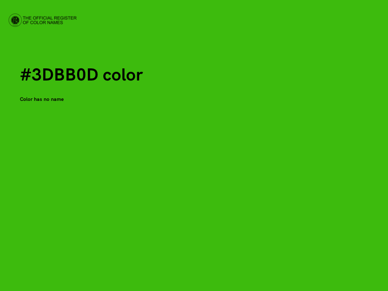 #3DBB0D color image