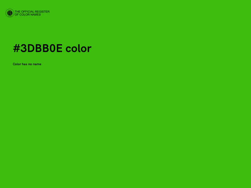 #3DBB0E color image