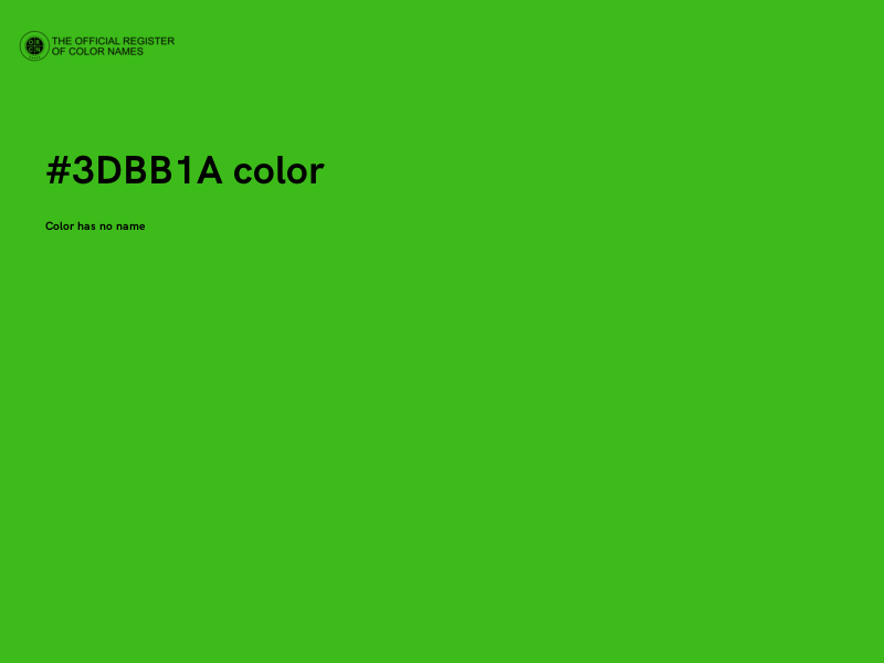#3DBB1A color image