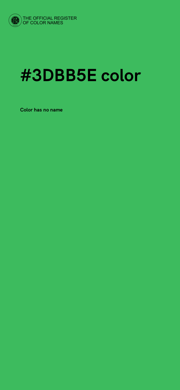 #3DBB5E color image