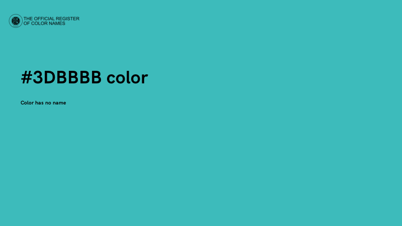 #3DBBBB color image