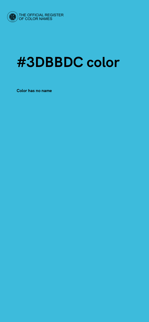 #3DBBDC color image