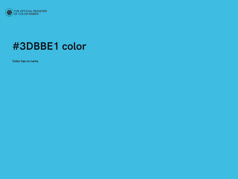#3DBBE1 color image