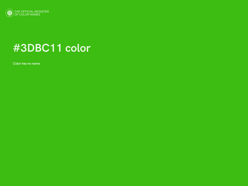 #3DBC11 color image