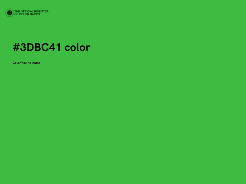 #3DBC41 color image