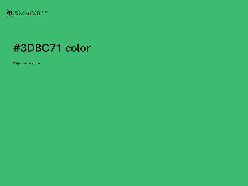 #3DBC71 color image