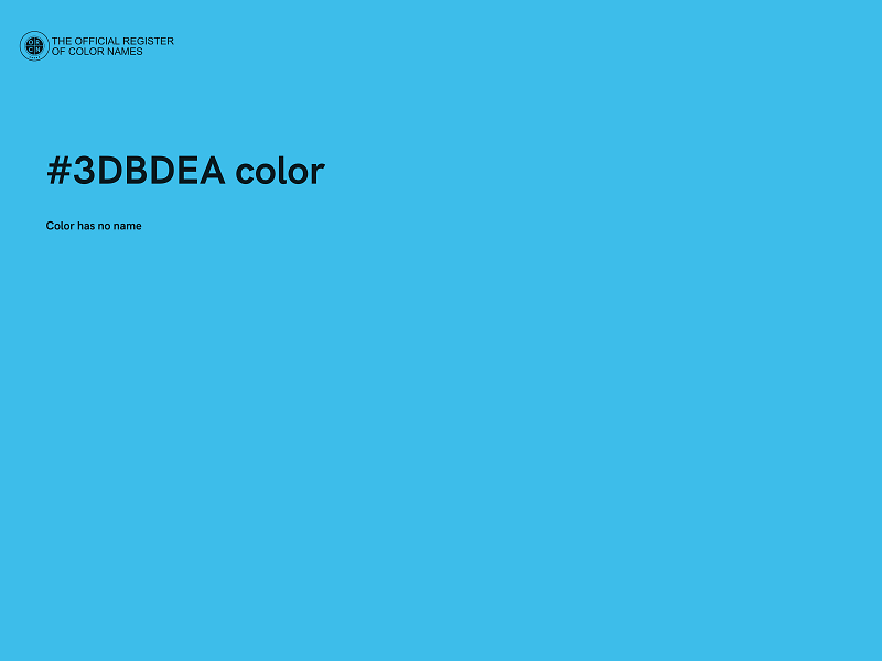 #3DBDEA color image