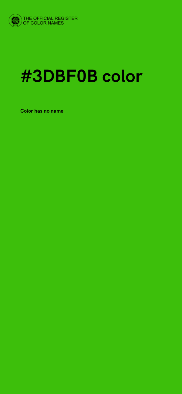 #3DBF0B color image